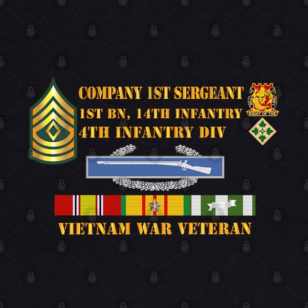 1st Bn 14th Inf - 4th ID - Company 1SG - Vietnam Vet by twix123844